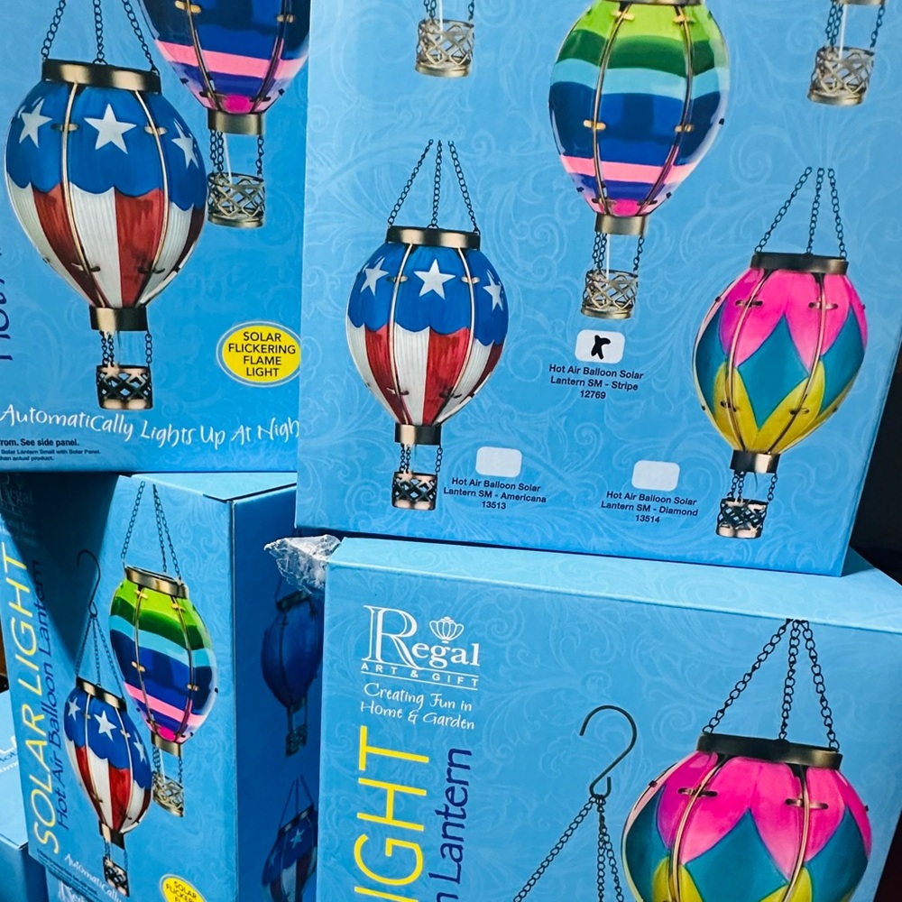 Hot Air Balloon Solar Light Lantern